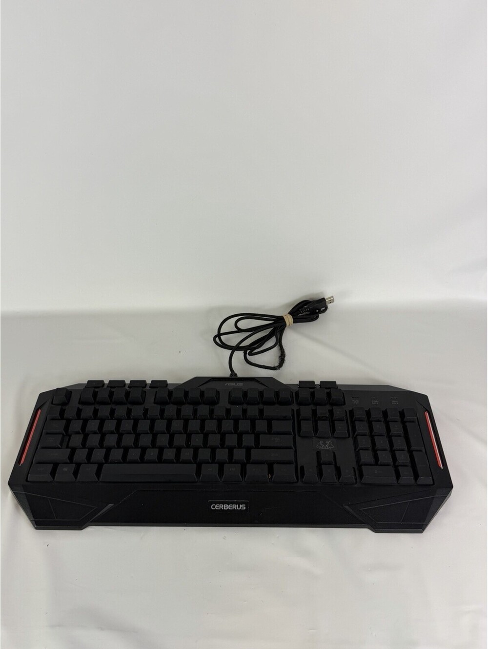 ASUS Cerberus USB Gaming Keyboard – Backlit Wired Mechanical-Feel PC Keyboard